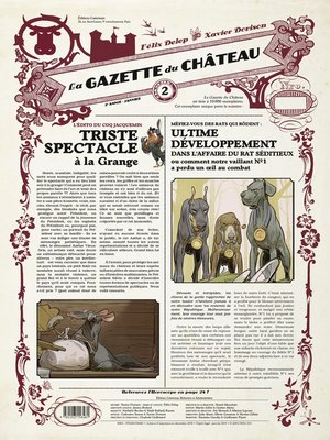 cover image of Le Château des Animaux (Tome 2) --La Gazette du Château